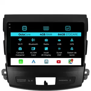 Dedicated Navigation suitable for Mitsubishi Outlander (2001 - 2005), 2K, 4GB RAM, 64GB Storage, Android Auto, Carplay - NAVCAM6031103