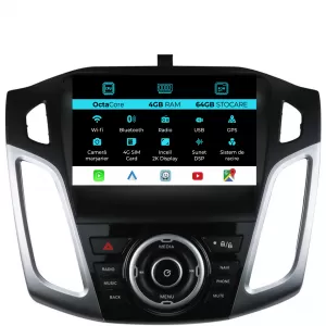 Dedicated Navigation suitable for Ford Focus 3 (2011-2018), 2K, 4Gb RAM, 64Gb Storage, Android Auto, Carplay - NAVCAF6031137
