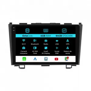 Dedicated Navigation suitable for Honda CR-V (2001 - 2006), 2K, 4Gb RAM, 64Gb Storage, Android Auto, Carplay - NAVCAH6031141