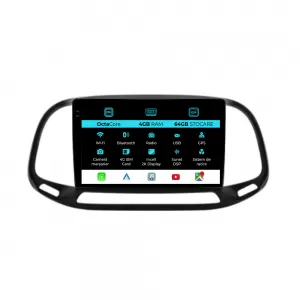 Dedicated Navigation suitable for Fiat Doblo (2015 - 2019), 2K, 4Gb RAM, 64Gb Storage, Android Auto, Carplay - NAVCAF6031153