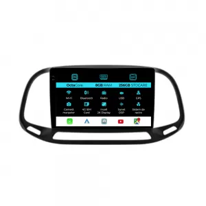 Dedicated Navigation suitable for Fiat Doblo (2015 - 2019), 2K, 8GB RAM, 256GB Storage, Android Auto, Carplay - NAVCAF6031154