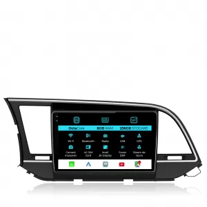 Dedicated Navigation suitable for Hyundai Elantra (2010-2016), 2K, 8Gb RAM, 256Gb Storage, Android Auto, Carplay - NAVCAH6031188