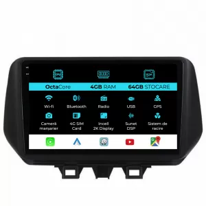 Dedicated Navigation suitable for Hyundai Tucson (2018-2020), 2K, 4Gb RAM, 64Gb Storage, Android Auto, Carplay - NAVCAH6031205