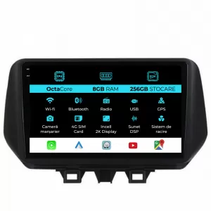 Dedicated Navigation suitable for Hyundai Tucson (2018-2020), 2K, 8Gb RAM, 256Gb Storage, Android Auto, Carplay - NAVCAH6031206