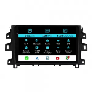 Dedicated Navigation suitable for Nissan Navara (2015 - 2023), 2K, 4Gb RAM, 64Gb Storage, Android Auto, Carplay - NAVCAN6031211
