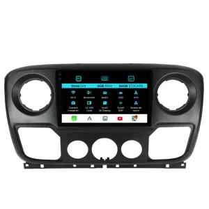 Dedicated Navigation suitable for Renault Master (2010 - 2021), 2K, 4Gb RAM, 64Gb Storage, Android Auto, Carplay - NAVCAR6031243