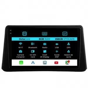 Dedicated Navigation suitable for Opel Mokka (2012 - 2016), 2K, 8GB RAM, 256GB Storage, Android Auto, Carplay - NAVCAO6031252