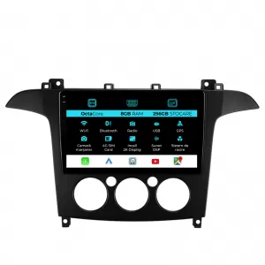 Dedicated Navigation suitable for Ford S-MAX (2006 - 2015), 2K, 8Gb RAM, 256Gb Storage, Android Auto, Carplay - NAVCAF6031272