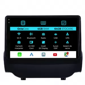 Dedicated Navigation suitable for Ford Ecosport (2013 - 2016), 2K, 4Gb RAM, 64Gb Storage, Android Auto, Carplay - NAVCAF6031281