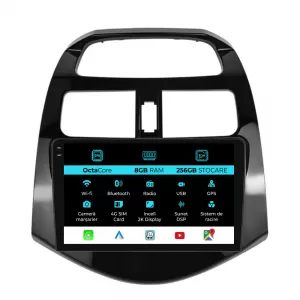 Dedicated Navigation suitable for Chevrolet Spark (2009-2015), 2K, 8Gb RAM, 256Gb Storage, Android Auto, Carplay - NAVCAC6031284