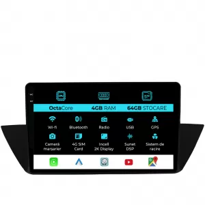 Dedicated Navigation suitable for BMW X1 E84 (2009 - 2015), 2K, 4Gb RAM, 64Gb Storage, Android Auto, Carplay - NAVCAB6031311