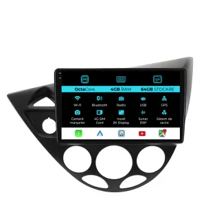 Dedicated Navigation suitable for Ford Focus MK1 (1998 - 2004), 2K, 4Gb RAM, 64Gb Storage, Android Auto, Carplay - NAVCAF6031359