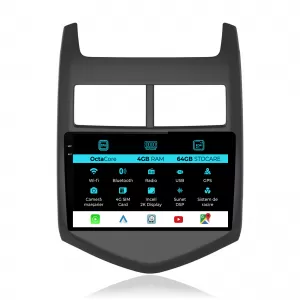 Dedicated Navigation suitable for Chevrolet Aveo (2012 - 2014), 2K, 4Gb RAM, 64Gb Storage, Android Auto, Carplay - NAVCAC6031363