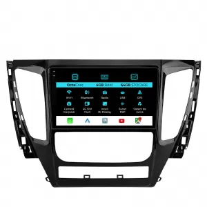 Dedicated Navigation suitable for Mitsubishi Pajero (2016 - 2018), 2K, 4Gb RAM, 64Gb Storage, Android Auto, Carplay - NAVCAM6031367
