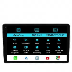 Dedicated Navigation suitable for Ford Transit (2019 - 2025), 2K, 8Gb RAM, 256Gb Storage, Android Auto, Carplay - NAVCAF6031370