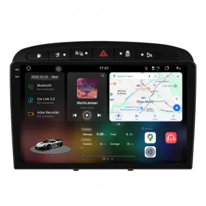Dedicated Navigation suitable for Peugeot 408 (2008 - 2013), 2K, 12Gb RAM, 256Gb Storage, Android Auto, Carplay - NAVCAP6031460