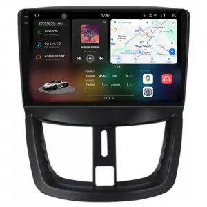 Dedicated Navigation suitable for Peugeot 207 (2006 - 2015), 2K, 12Gb RAM, 256Gb Storage, Android Auto, Carplay - NAVCAP6031463