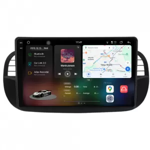 Dedicated Navigation suitable for Fiat 500 (2007 - 2015), 2K, 12Gb RAM, 256Gb Storage, Android Auto, Carplay - NAVCAF6031604