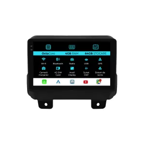 Dedicated Navigation suitable for Jeep Wrangler (2018-2022), 9 Inch, 4Gb RAM, 64Gb Storage, Android Auto, Carplay - NAVCAJ6031774