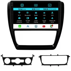 Dedicated Navigation suitable for Volkswagen Jetta (2005 - 2018), 10 Inch, 6Gb Ram, 128Gb Storage, Android Auto, Carplay - NAVCAV6031807