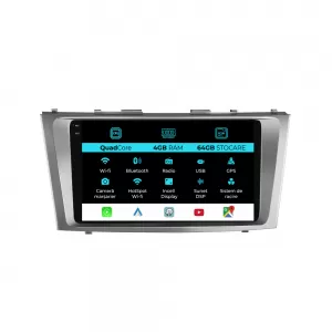Dedicated Navigation suitable for Toyota Camry (2006 - 2011), QuadCore, 9 Inch, 4Gb Ram, 64Gb Storage, Android Auto, Carplay - NAVCAT6031829