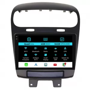 Dedicated Navigation suitable for Dodge Journey (2012-2020), QuadCore, 9 Inch, 4Gb RAM, 64Gb Storage, Carplay - NAVCAD6031845
