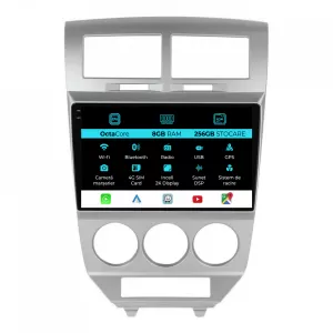 Dedicated Navigation suitable for Dodge Caliber (2006-2010), 2K, 8Gb RAM, 256Gb Storage, Android Auto, Carplay - NAVCAD6031858
