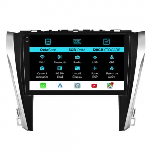 Dedicated Navigation suitable for Toyota Camry (2015 - 2017), 10 Inch, 6Gb Ram, 128Gb Storage, Android Auto, Carplay - NAVCAT6031879