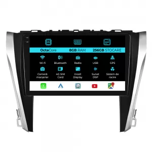 Dedicated Navigation suitable for Toyota Camry (2015 - 2017), 10 Inch, 8Gb Ram, 256Gb Storage, Android Auto, Carplay - NAVCAT6031880