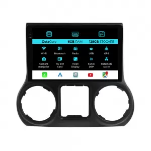 Dedicated Navigation suitable for Jeep Wrangler (2011-2017), 10 Inch, 6Gb RAM, 128Gb Storage, Android Auto, Carplay - NAVCAJ6031895