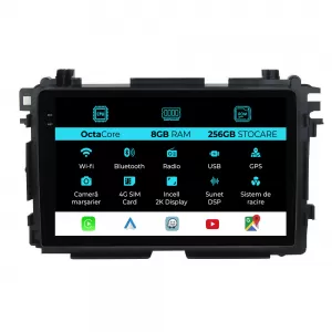 Dedicated Navigation suitable for Honda HR-V (2014-2021), 2K, 8Gb RAM, 256Gb Storage, Carplay - NAVCAH6031905