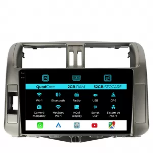 Dedicated Navigation suitable for Toyota Land Cruiser Prado J150 (2009 - 2013), 9 Inch, 2Gb Ram, 32Gb Storage, Android Auto, Carplay - NAVCAT6031923