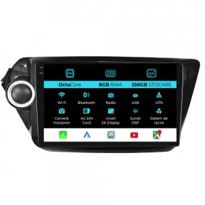 Dedicated Navigation suitable for Kia Rio (2011 - 2016), 2K, 8Gb RAM, 256Gb Storage, Android Auto, Carplay - NAVCAK6031937