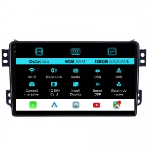 Dedicated Navigation suitable for Opel Agila (2000 - 2014), 9 Inch, 6Gb Ram, 128Gb Storage, Android Auto, Carplay - NAVCAO6031942