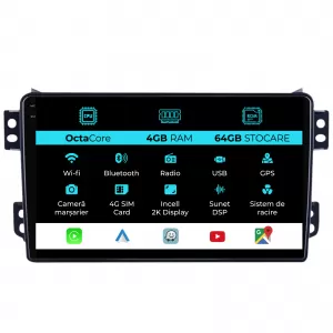 Dedicated Navigation suitable for Opel Agila (2000 - 2014), 2K, 4Gb RAM, 64Gb Storage, Android Auto, Carplay - NAVCAO6031944
