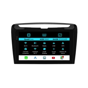 Dedicated Navigation suitable for Lancia Ypsilon (2012-2020), QuadCore, 9 Inch, 4Gb Ram, 64Gb Storage, Android Auto, Carplay - NAVCAL6031996