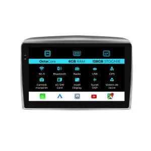 Dedicated Navigation suitable for Lancia Ypsilon (2006-2011), 9 Inch, 6Gb Ram, 128Gb Storage, Android Auto, Carplay - NAVCAL6032006