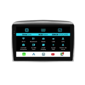 Dedicated Navigation suitable for Lancia Ypsilon (2006-2011), 9 Inch, 8Gb Ram, 256Gb Storage, Android Auto, Carplay - NAVCAL6032007