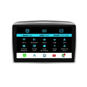 Dedicated Navigation suitable for Lancia Ypsilon (2006-2011), 2K, 4Gb RAM, 64Gb Storage, Android Auto, Carplay - NAVCAL6032008