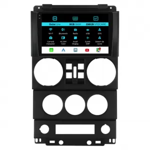 Dedicated Navigation suitable for Jeep Wrangler Rubicon (2008-2010), 9 Inch, 8Gb RAM, 256Gb Storage, Android Auto, Carplay - NAVCAJ6032023