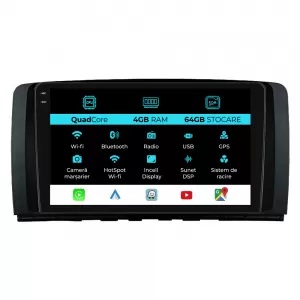 Dedicated Navigation suitable for Mercedes Benz R-Class W254 (2005-2017), QuadCore, 9 Inch, 4Gb RAM, 64Gb Storage, Carplay - NAVCAM6032074