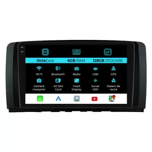 Dedicated Navigation suitable for Mercedes Benz R-Class W254 (2005-2017), 9 Inch, 6GB RAM, 128GB Storage, Carplay - NAVCAM6032076