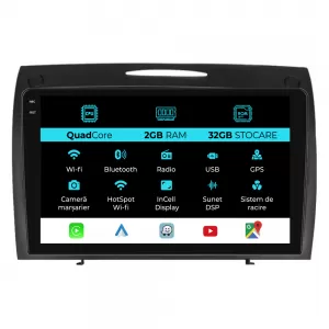 Dedicated Navigation suitable for Mercedes SLK (2004-2011), 9 Inch, 2GB RAM, 32GB Storage, Carplay - NAVCAM6032089