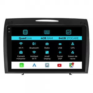 Dedicated Navigation suitable for Mercedes SLK (2004-2011), QuadCore, 9 Inch, 4Gb Ram, 64Gb Storage, Carplay - NAVCAM6032090