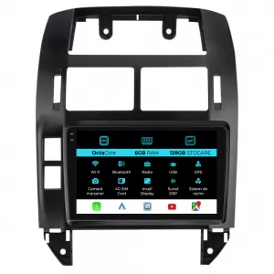 Dedicated Navigation suitable for Volkswagen Polo (2004 - 2011), 10 Inch, 6Gb Ram, 128Gb Storage, Android Auto, Carplay - NAVCAV6032132