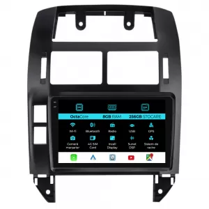 Dedicated Navigation suitable for Volkswagen Polo (2004 - 2011), 10 Inch, 8Gb Ram, 256Gb Storage, Android Auto, Carplay - NAVCAV6032133