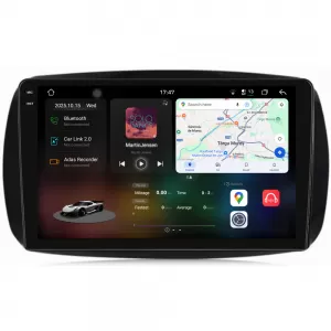 Dedicated Navigation suitable for Smart For Four (2016 - 2021), 2K, 12Gb RAM, 256Gb Storage, Android Auto, Carplay - NAVCAS6032168
