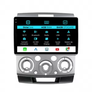 Dedicated Navigation suitable for Ford Ranger (2011 - 2015), 9 Inch, 4Gb Ram, 64Gb Storage, Android Auto, Carplay - NAVCAF6032210