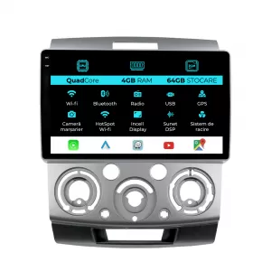 Dedicated Navigation suitable for Ford Ranger (2011 - 2015), QuadCore, 9 Inch, 4Gb RAM, 64Gb Storage, Android Auto, Carplay - NAVCAF6032211