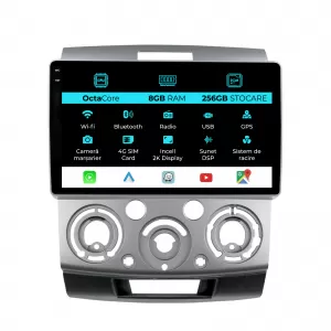 Dedicated Navigation suitable for Ford Ranger (2011 - 2015), 2K, 8GB RAM, 256GB Storage, Android Auto, Carplay - NAVCAF6032215